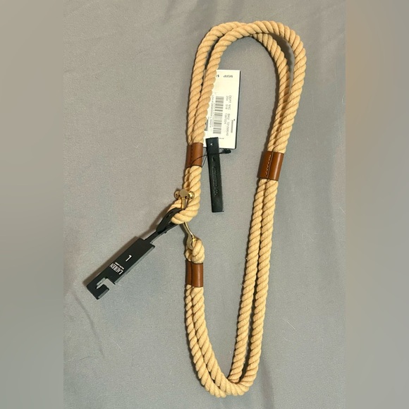 0.75" Rope Anchor-Toggle Skinny Belt by Ralph Lauren. - Picture 3 of 3